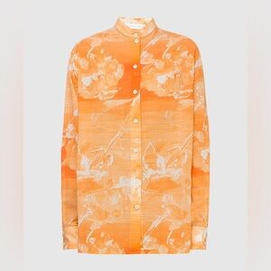 VICTORIA BECKHAM ORANGE SHIRT BLOUSE